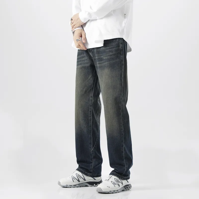 FAIRWHALE Jeans Unisex Denim Blue-3