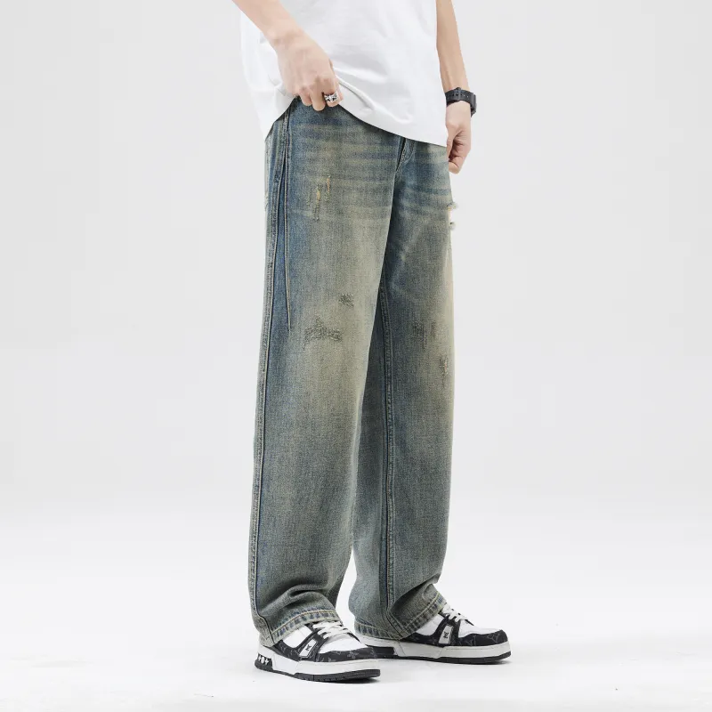 FAIRWHALE Jeans Unisex Denim Blue-3