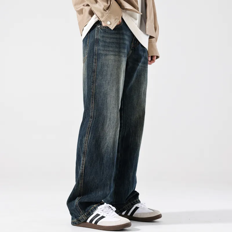 FAIRWHALE Jeans Unisex Denim Blue-6