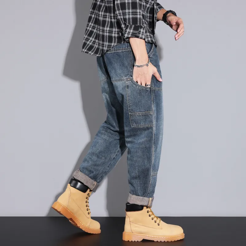 FAIRWHALE Jeans Unisex Denim Blue-9
