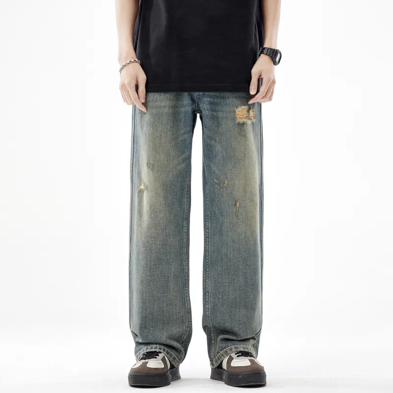 FAIRWHALE Jeans Unisex Denim Blue-9
