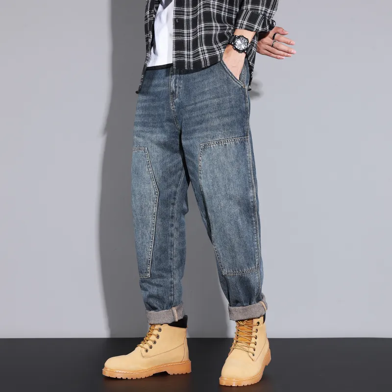 FAIRWHALE Jeans Unisex Denim Blue-4