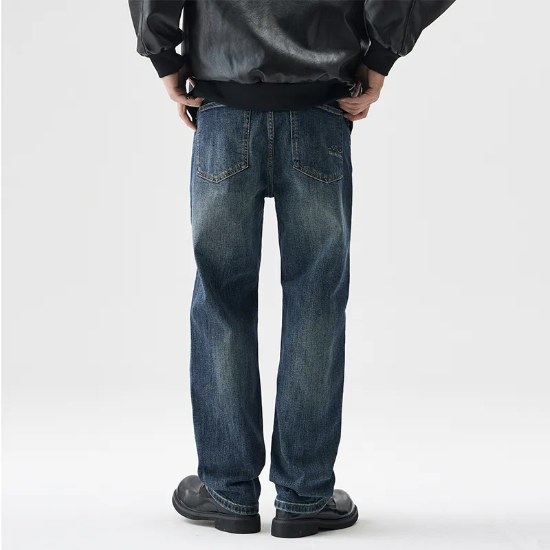 FAIRWHALE Jeans Unisex Navy Blue-3