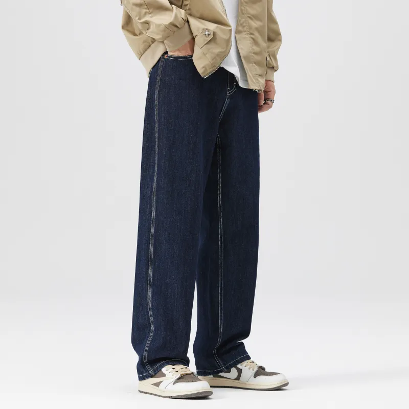 FAIRWHALE Jeans Unisex Denim Blue-5