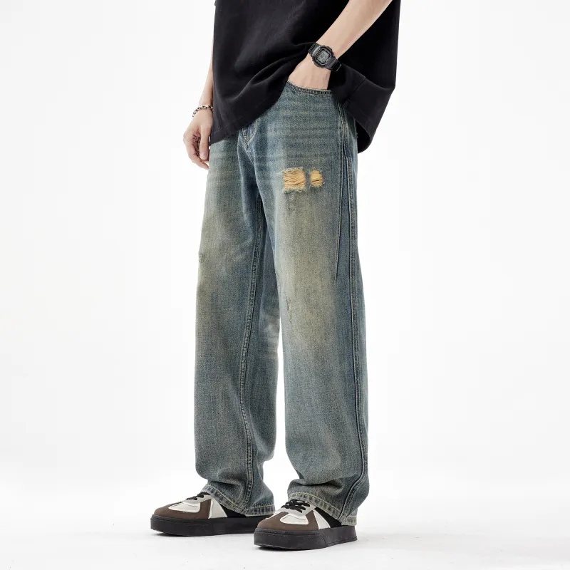 FAIRWHALE Jeans Unisex Denim Blue-7
