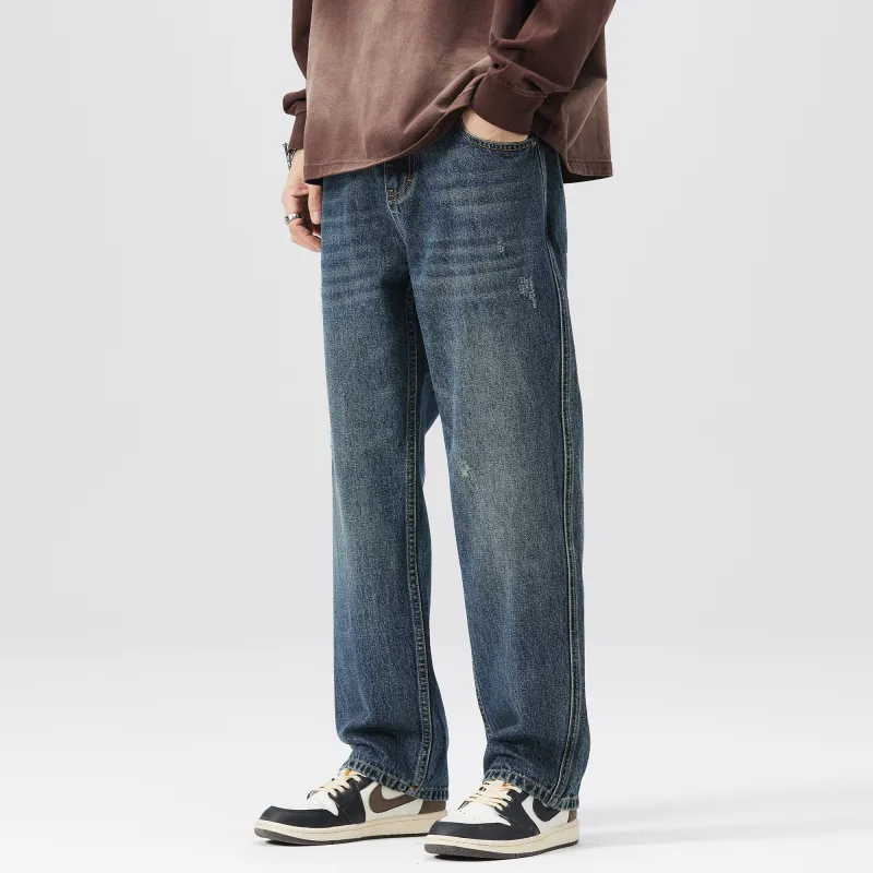 FAIRWHALE Jeans Unisex Denim Blue-3