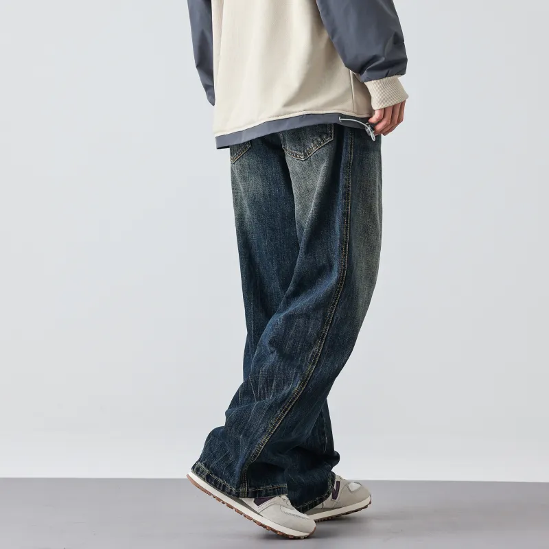 FAIRWHALE Jeans Unisex Denim Blue-7