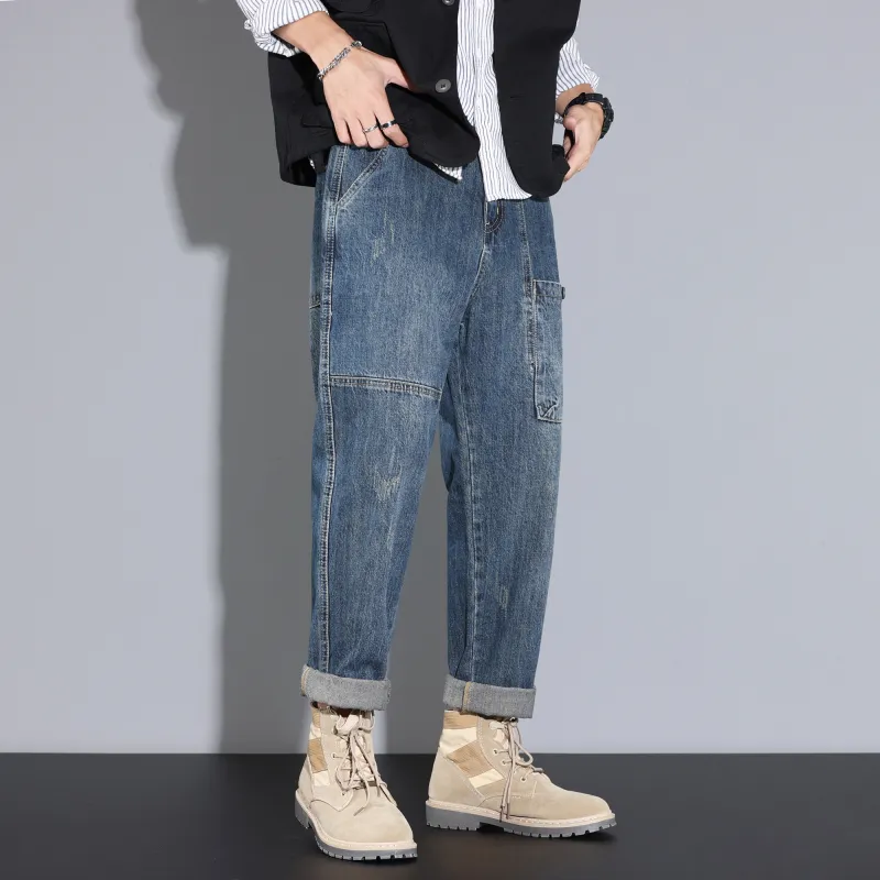 FAIRWHALE Jeans Unisex Denim Blue-6