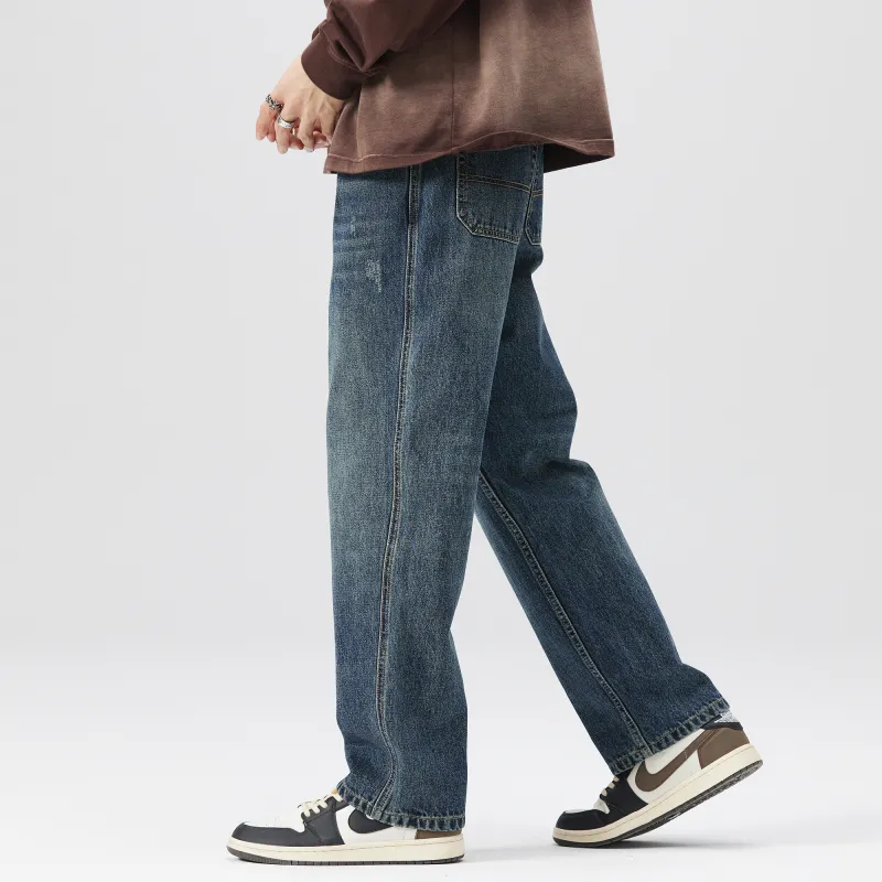 FAIRWHALE Jeans Unisex Denim Blue-4