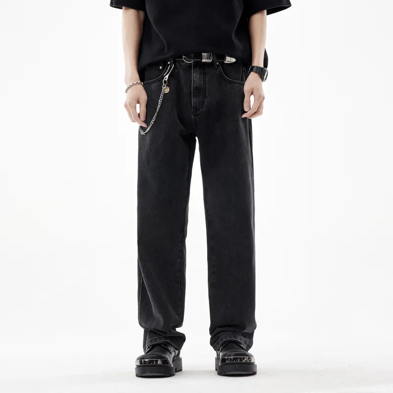 FAIRWHALE Jeans Unisex Denim Black-3
