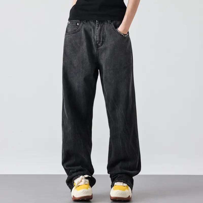 FAIRWHALE Jeans Unisex Denim Black-6