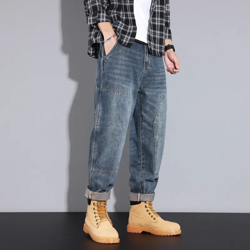 FAIRWHALE Jeans Unisex Denim Blue-5