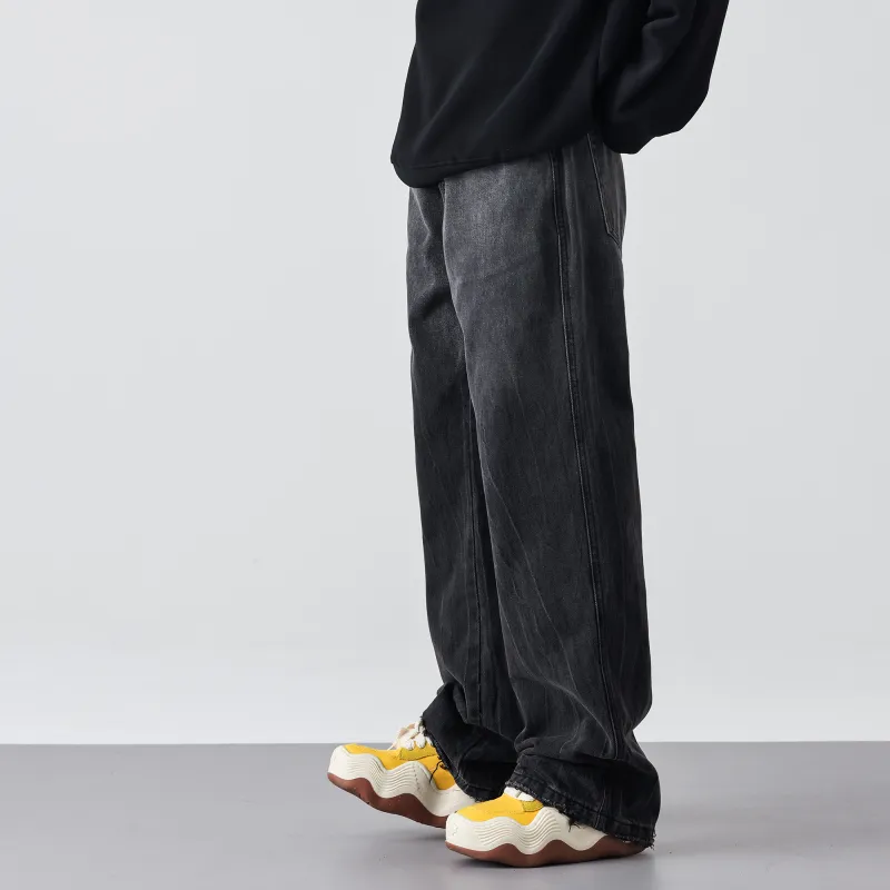 FAIRWHALE Jeans Unisex Denim Black-7