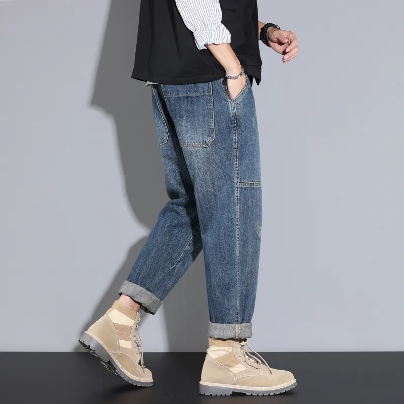 FAIRWHALE Jeans Unisex Denim Blue-7