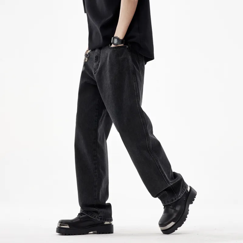 FAIRWHALE Jeans Unisex Denim Black-4