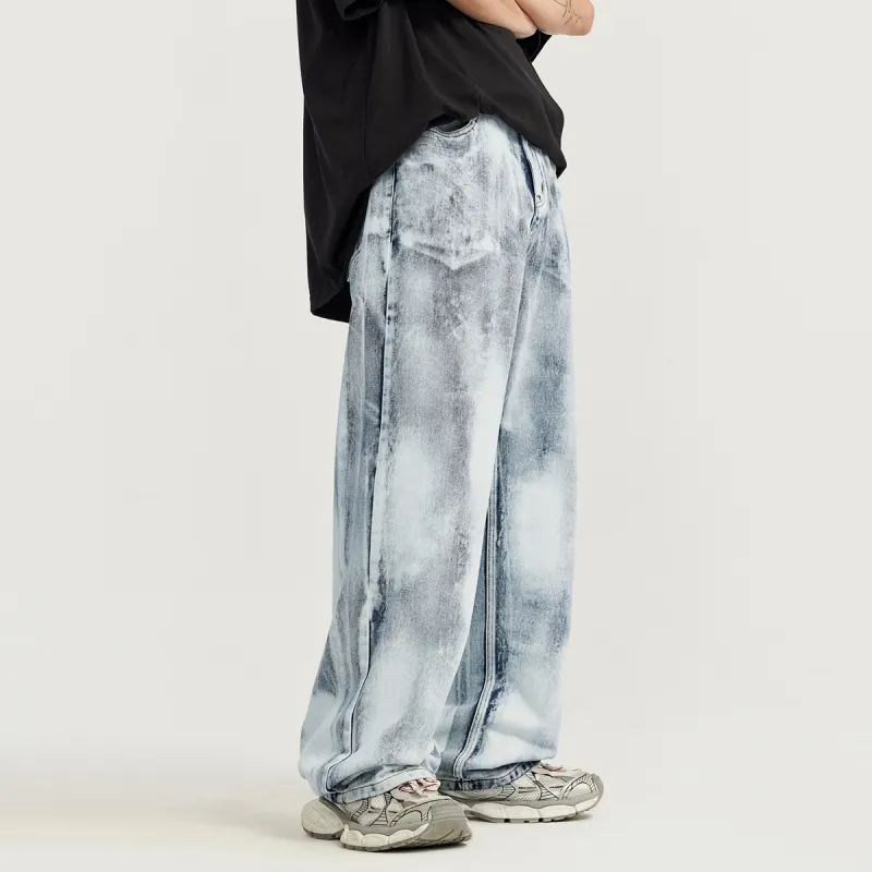 FAIRWHALE Jeans Unisex Blue White-10