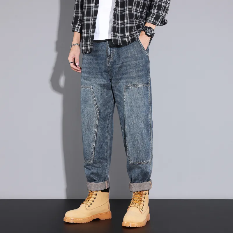 FAIRWHALE Jeans Unisex Denim Blue-3