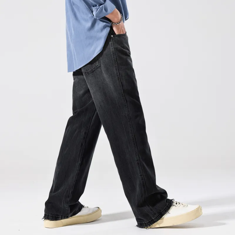 FAIRWHALE Jeans Unisex Denim Black-5