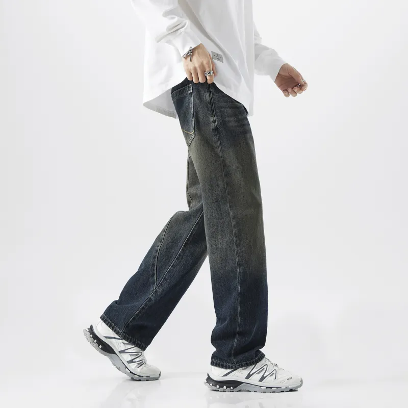 FAIRWHALE Jeans Unisex Denim Blue-7