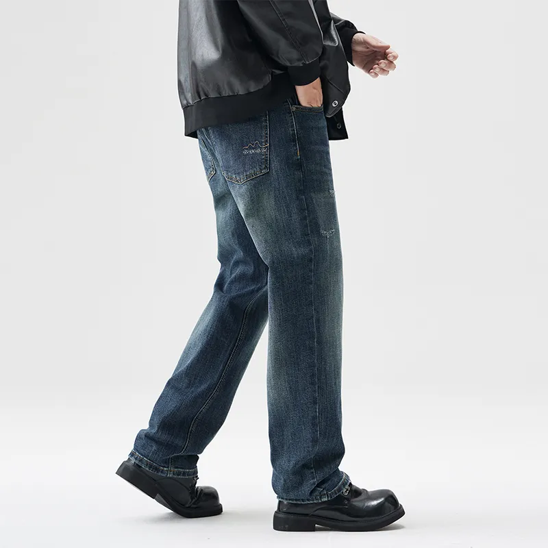 FAIRWHALE Jeans Unisex Navy Blue-8