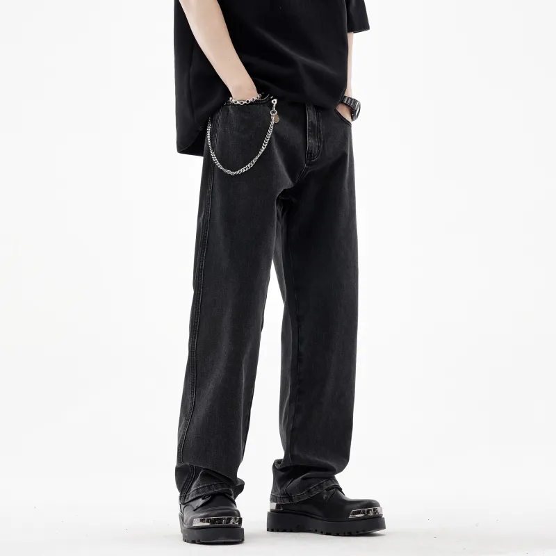 FAIRWHALE Jeans Unisex Denim Black-5