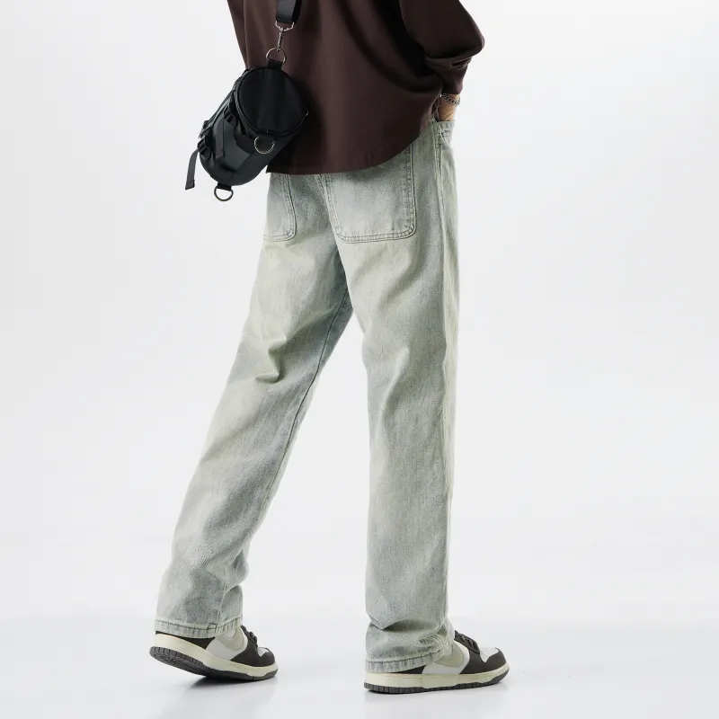 FAIRWHALE Jeans Unisex Denim Blue-5