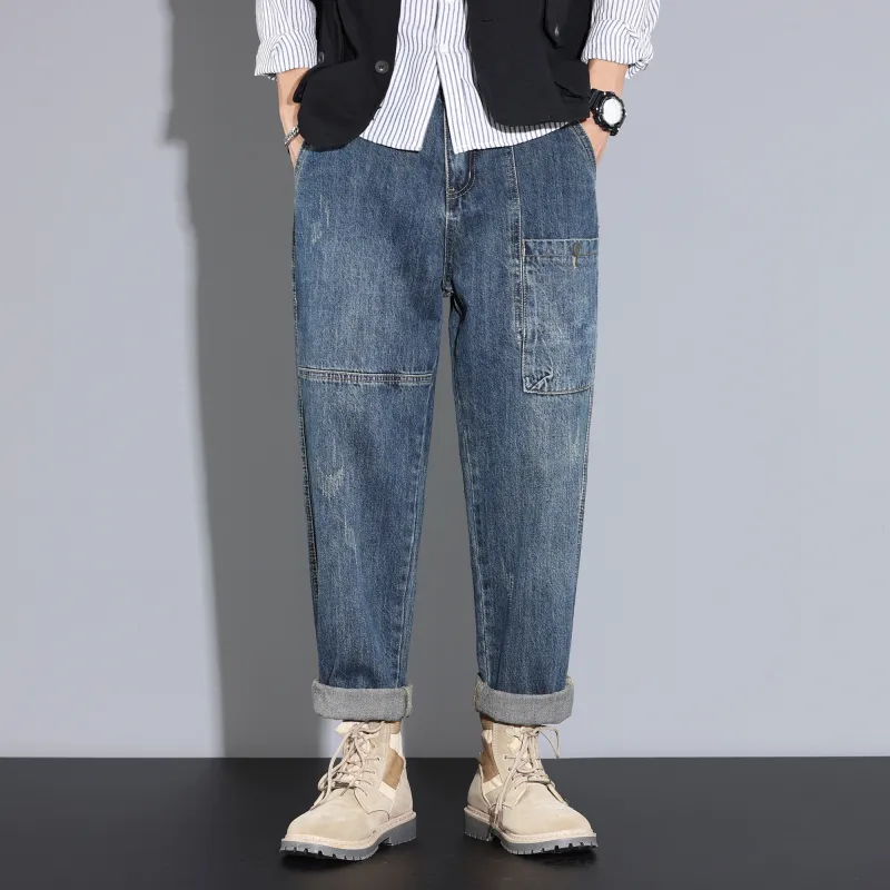 FAIRWHALE Jeans Unisex Denim Blue-2