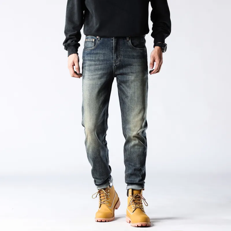 FAIRWHALE Jeans Unisex Denim Blue-4