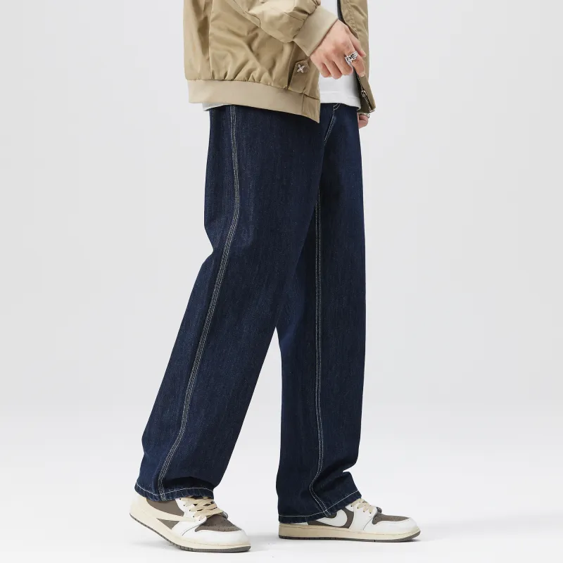 FAIRWHALE Jeans Unisex Denim Blue-7