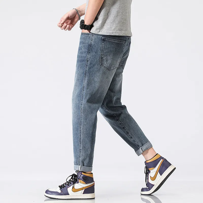 FAIRWHALE Jeans Spring Summer Unisex Denim Blue-2