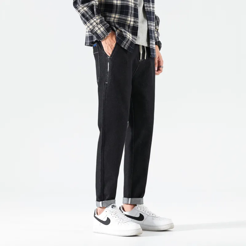 FAIRWHALE Jeans Unisex Denim Black-5