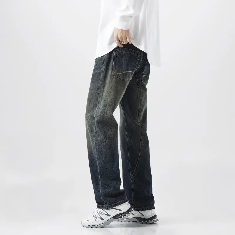 FAIRWHALE Jeans Unisex Denim Blue-5