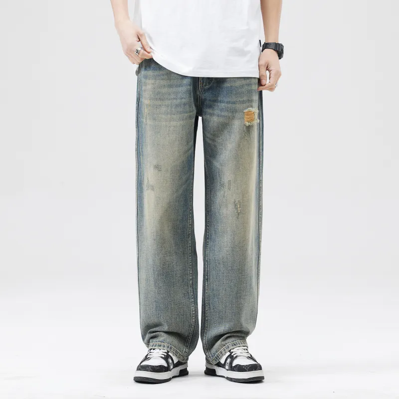 FAIRWHALE Jeans Unisex Denim Blue-2