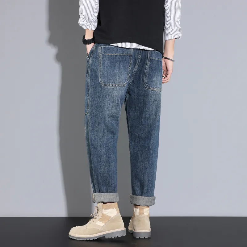 FAIRWHALE Jeans Unisex Denim Blue-9