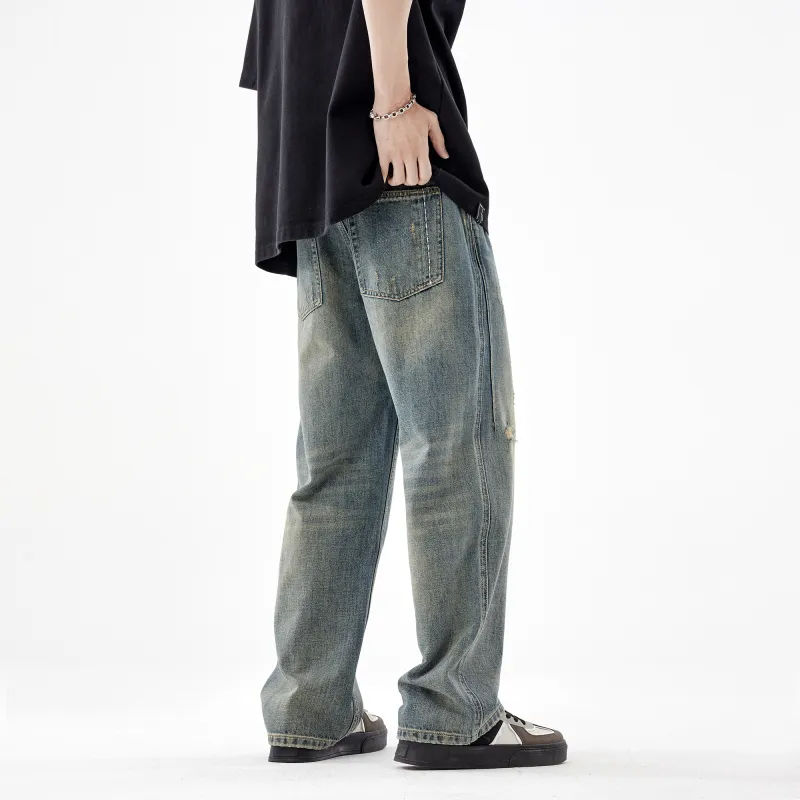 FAIRWHALE Jeans Unisex Denim Blue-5