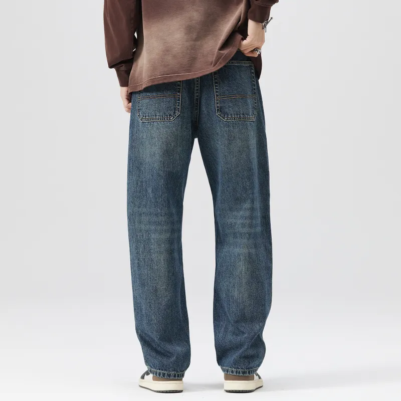 FAIRWHALE Jeans Unisex Denim Blue-8