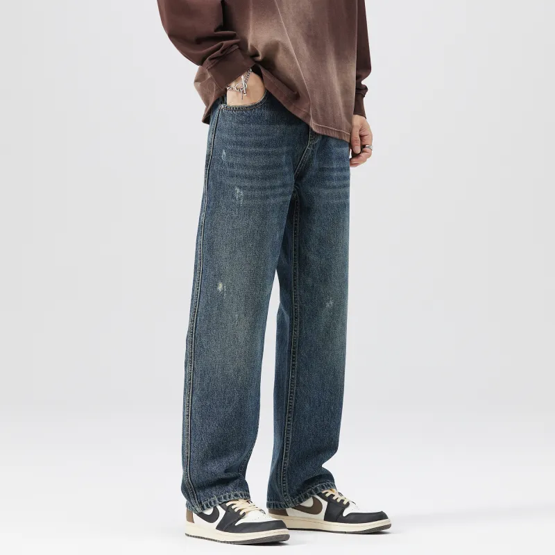 FAIRWHALE Jeans Unisex Denim Blue-6