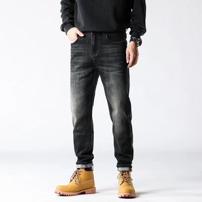 FAIRWHALE Jeans Unisex Denim Black-5