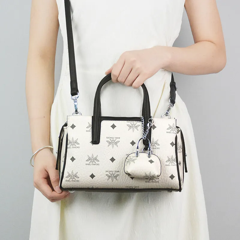 MISS GAIL Artificial Leather One Shoulder Handbag Crossbody Bag Regular Women's Black And White/Beige And Yellow/Pink-20