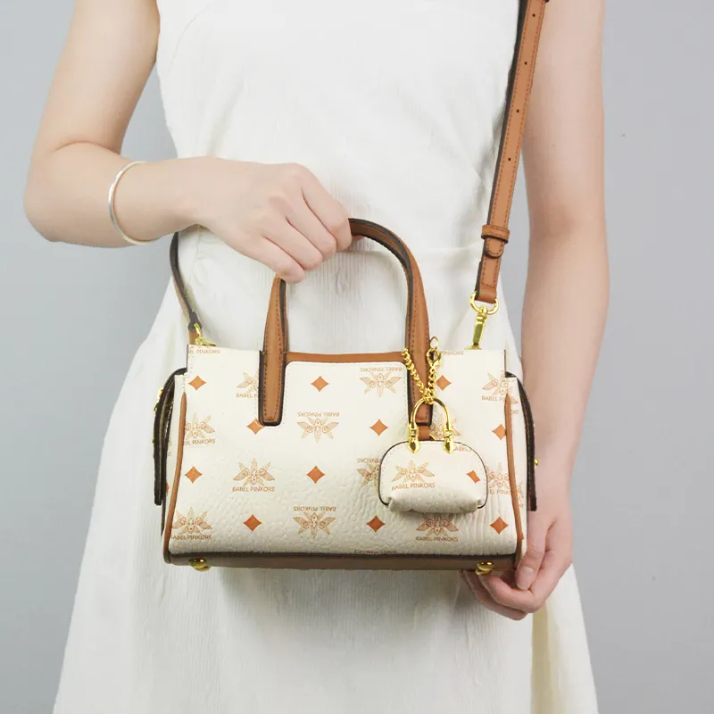 MISS GAIL Artificial Leather One Shoulder Handbag Crossbody Bag Regular Women's Black And White/Beige And Yellow/Pink-6