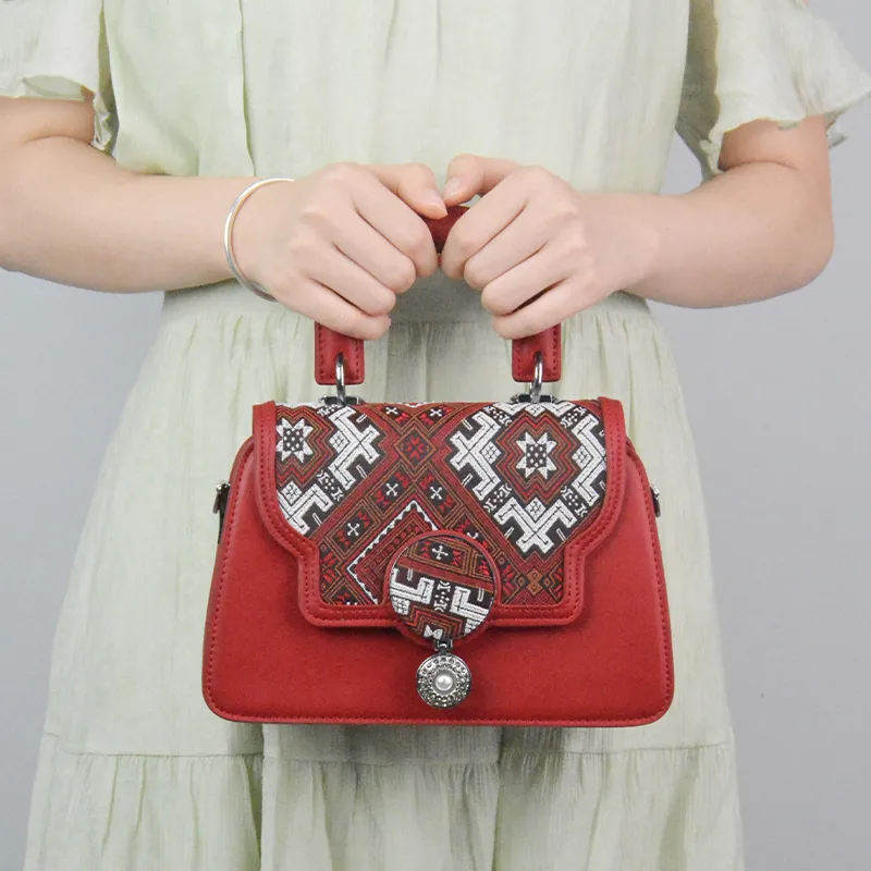MISS GAIL Synthetic Leather Shoulder Bag, Crossbody Bag, Handbag Women's Red/Blue/Brown-6