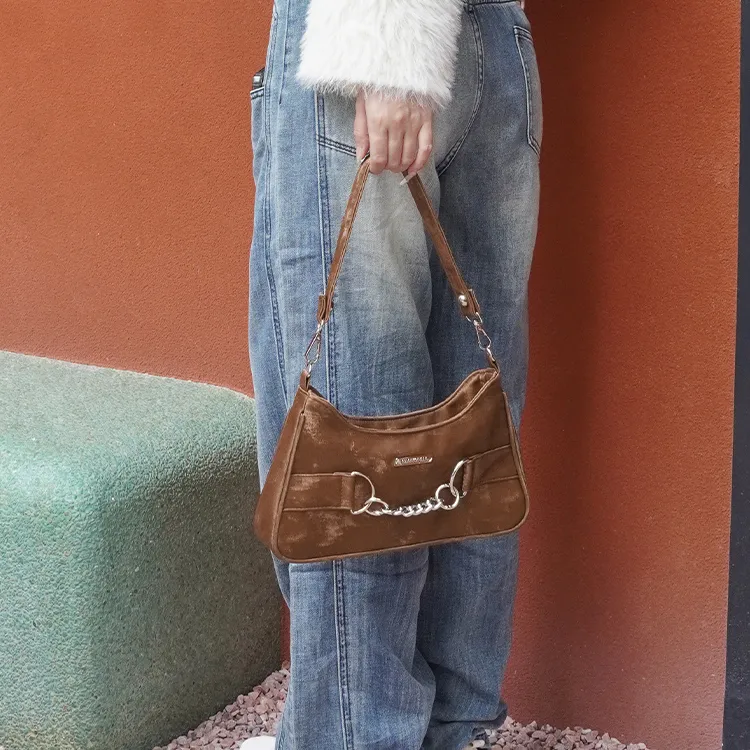Kenghua Village PU Shoulder Bag, Crossbody Bag, Handbag Medium Size Women's-3
