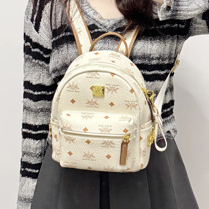 MISS GAIL Synthetic Leather Carry Backpack Tubas Women's Multicolor-13