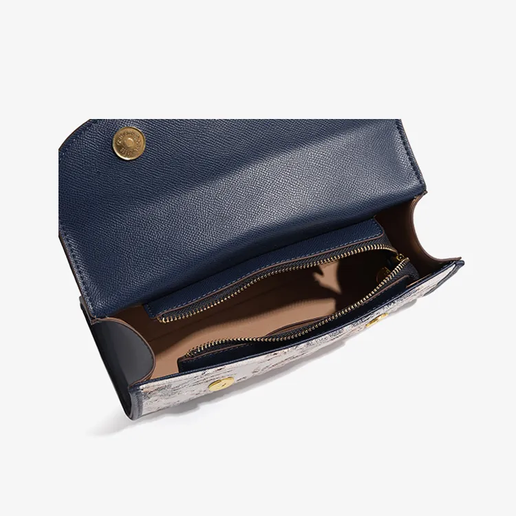 MISS GAIL Artificial Leather Shoulder Bag, Crossbody Bag, Handbag Regular Women's Blue-6