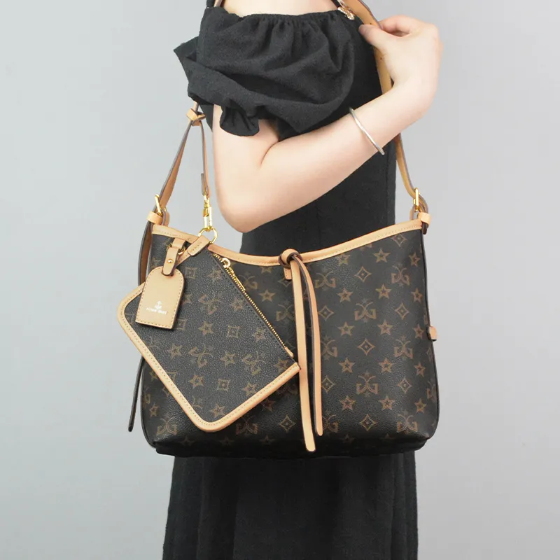 MISS GAIL Synthetic Leather Tote Bag Shopping Bag Handbag Crossbody Bag Shoulder Bag Medium Size Women's White Brown-15