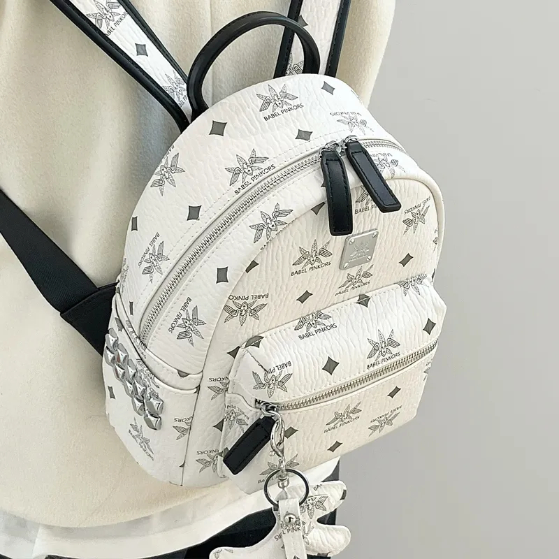 MISS GAIL Synthetic Leather Carry Backpack Tubas Women's Multicolor-6