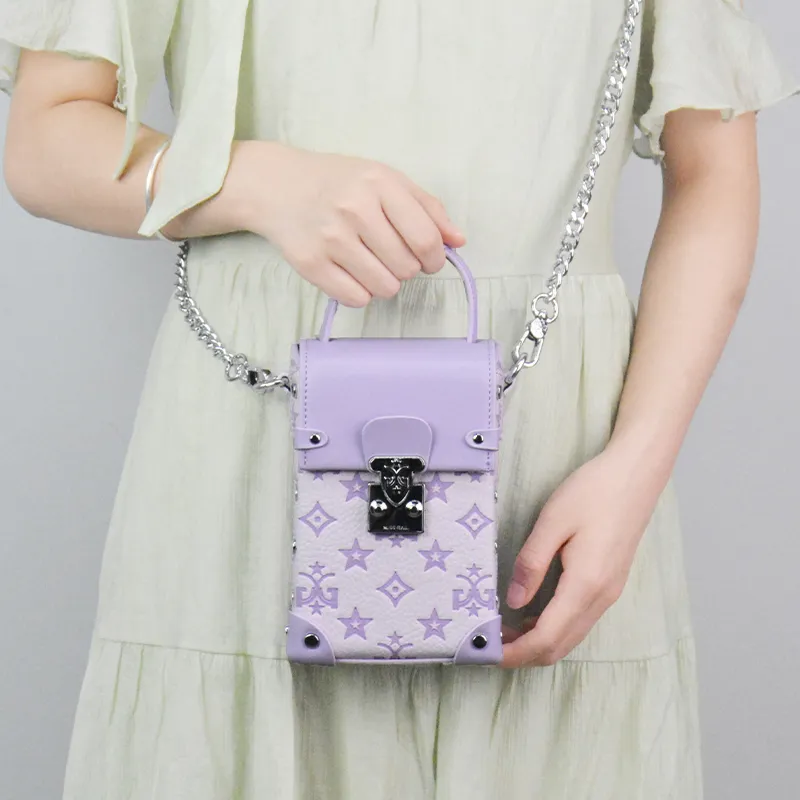 MISS GAIL Synthetic Leather Shoulder Bag, Crossbody Bag, Handbag Women's Purple-12
