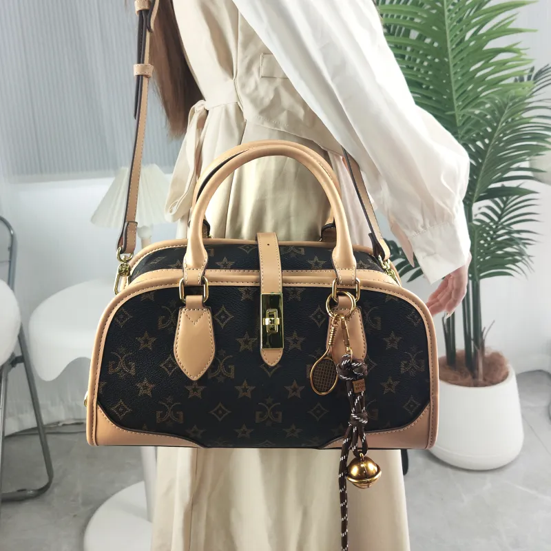 MISS GAIL Synthetic Leather Crossbody Bags Handbags Regular Women's Brown-6