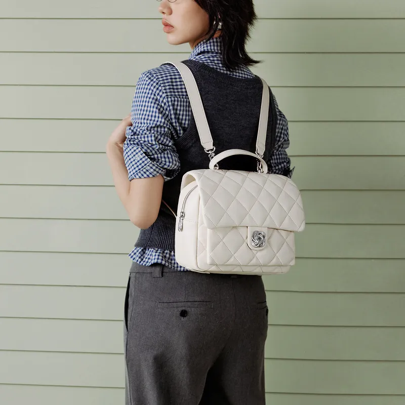 JUST STAR Synthetic Leather Carry Backpack Medium Size Women's Multicolor-7