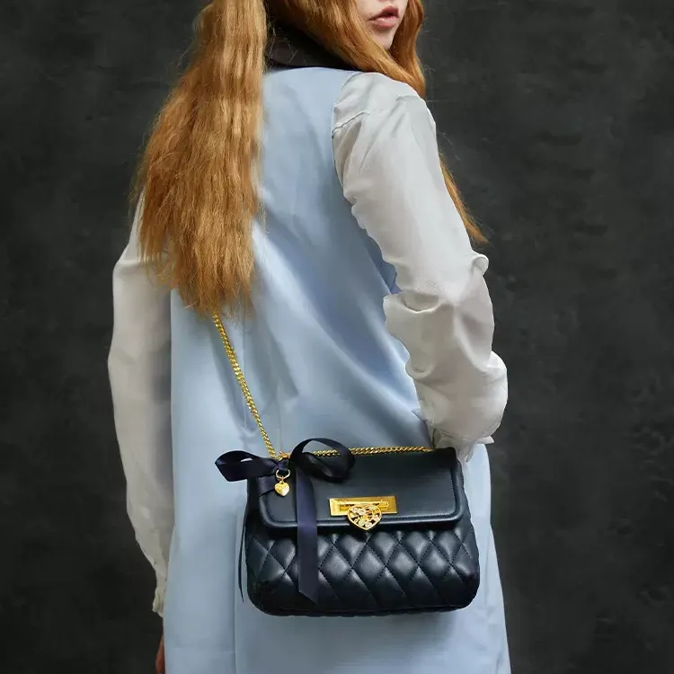 JUST STAR Synthetic Leather Small Square Bag, Shoulder Bag, Crossbody Bag Regular Women's White-26